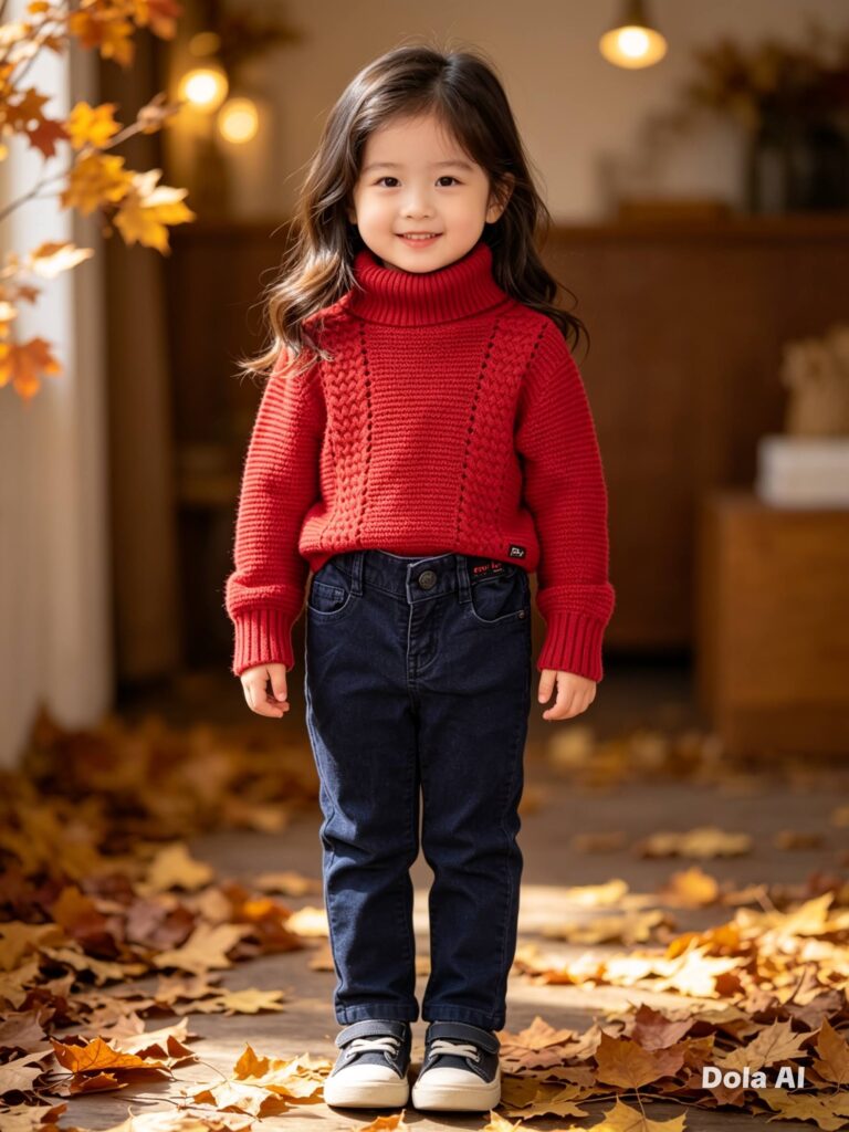 Blusa de lã infantil antialérgica