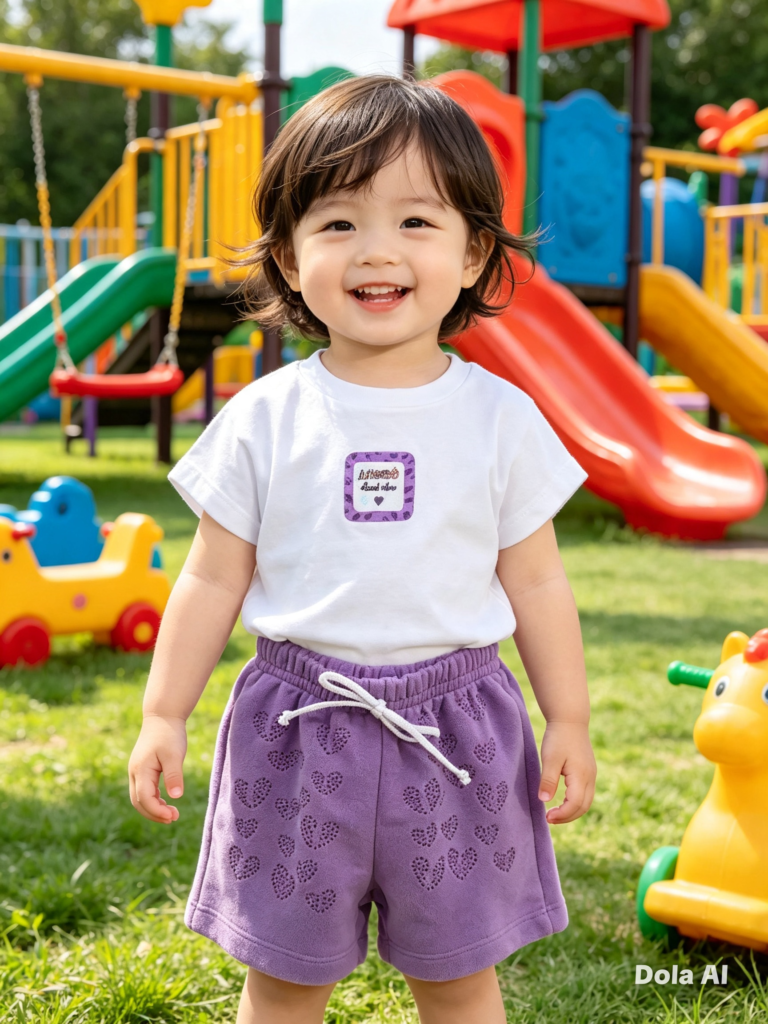 Conjunto Angerô verão lilás meninas