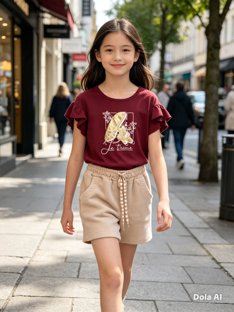 Conjunto Angerô menina je t'aime
