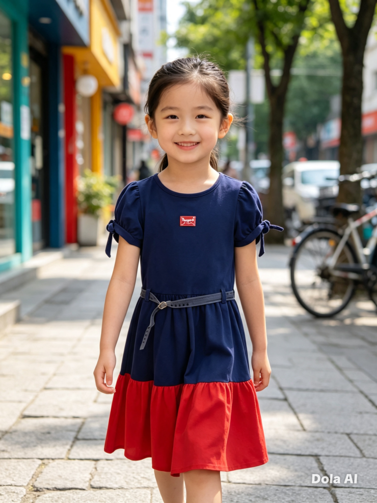 Vestido Angerô infantil barra