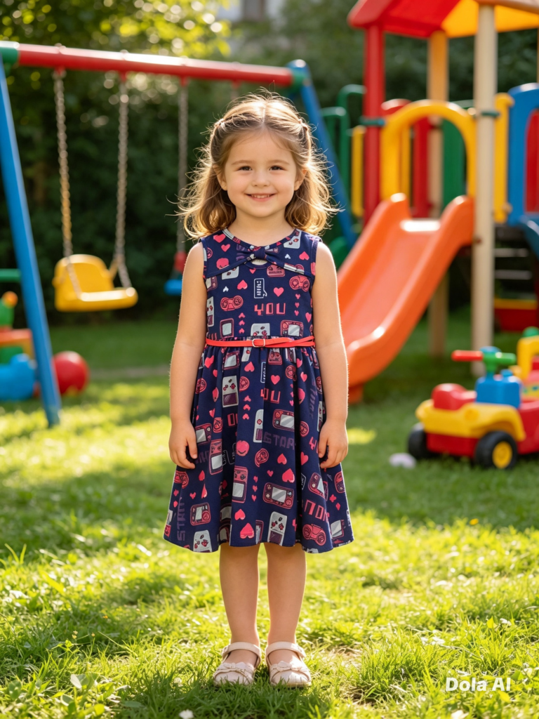 Vestido Angerô verão de malha estampado