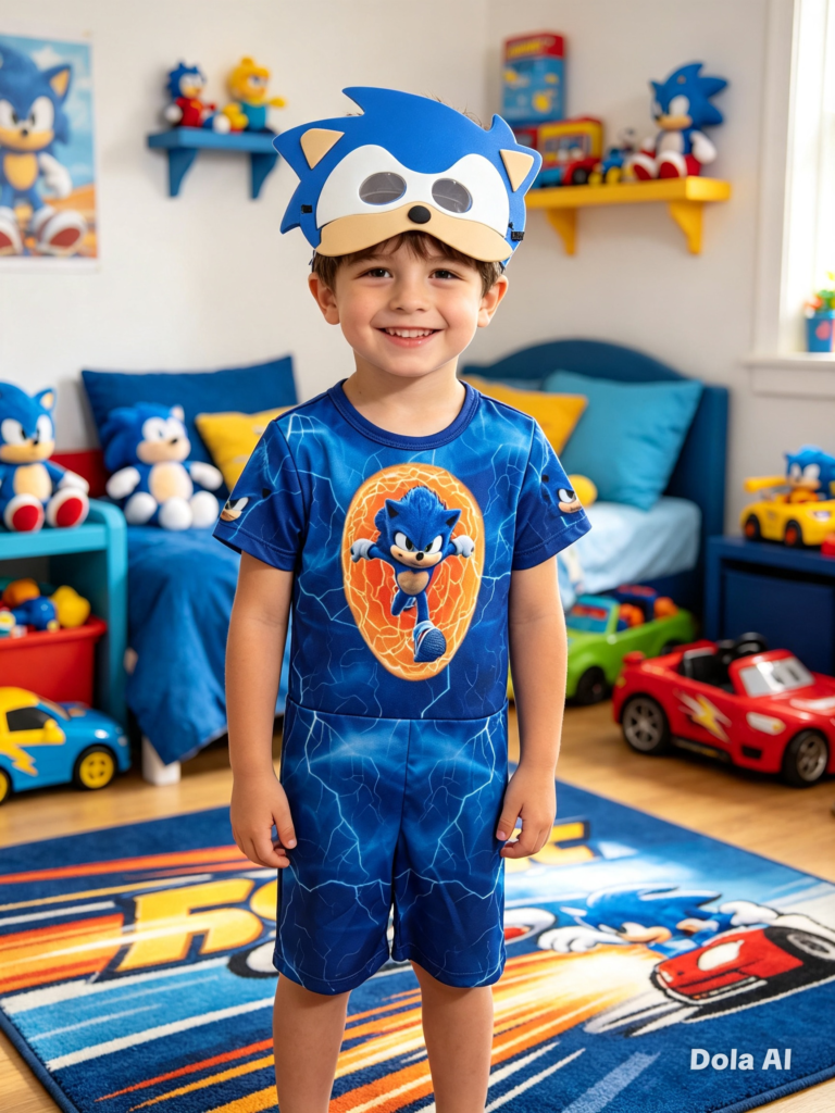 Fantasia menino Sonic