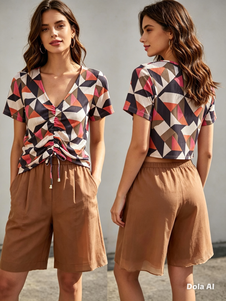 Blusa canelada Relive graphics