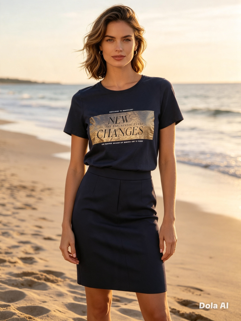 Blusa malha com estampa exclusiva
