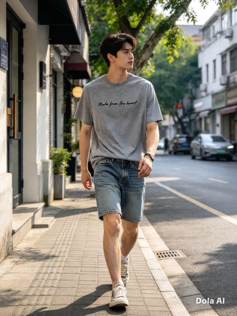T-shirt masculina malha