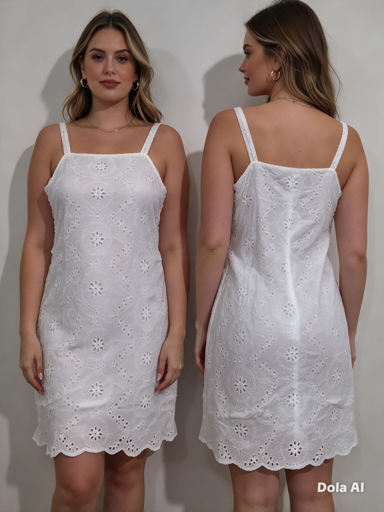 Vestido lese verão curto